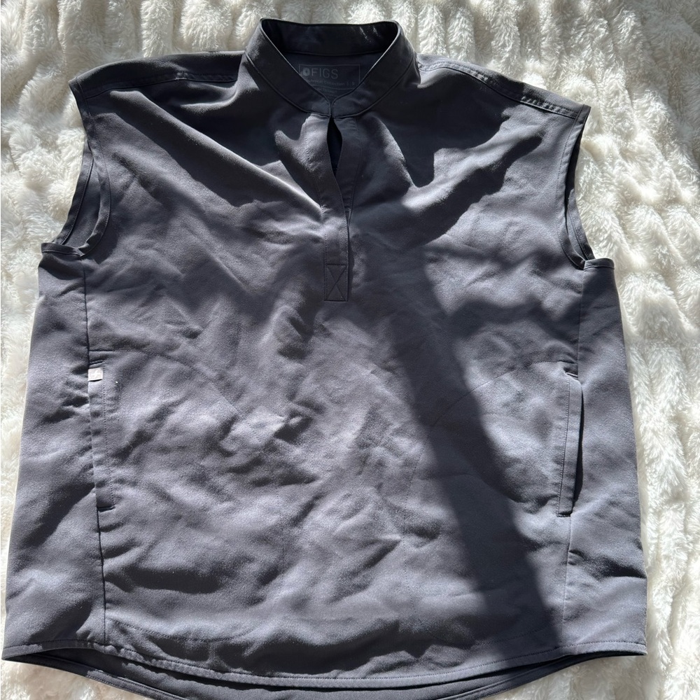 Figs Technical Collection Oversized Charcoal Top